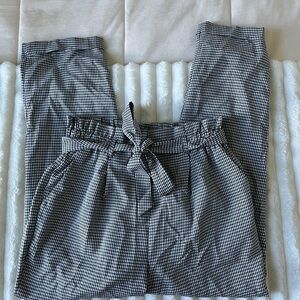 Sienna Sky Black and White Checkered Cropped Pants